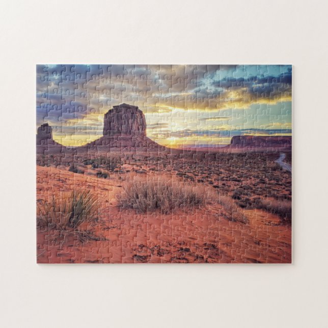 Phoenix Cactus Arizona Desert Aesthetic Sunset pic Jigsaw Puzzle (Horizontal)
