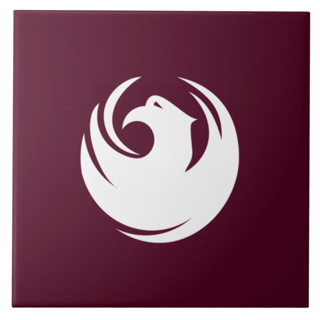 Phoenix city flag ceramic tile (Front)