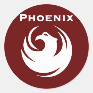 Phoenix city flag classic round sticker