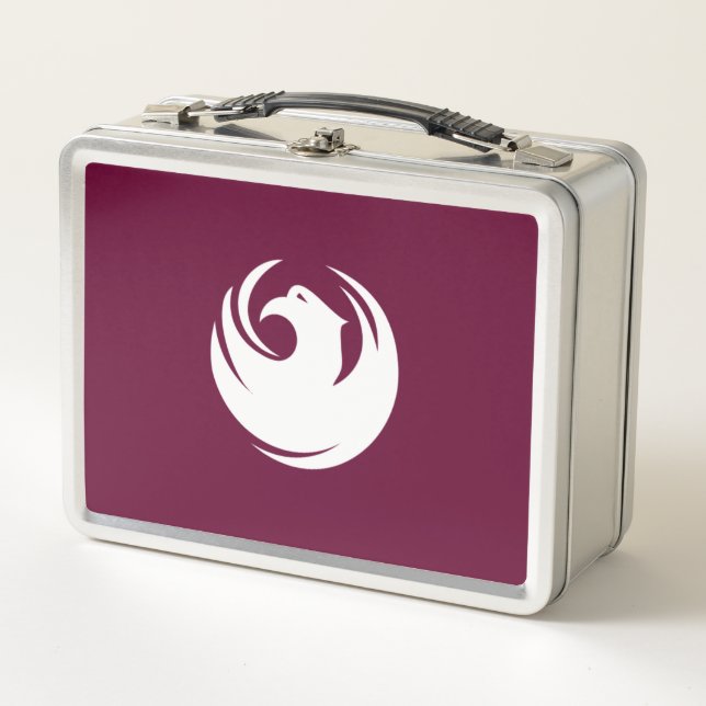Phoenix city flag metal lunch box (Front)