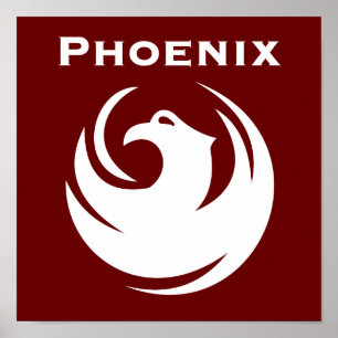 Phoenix city flag poster