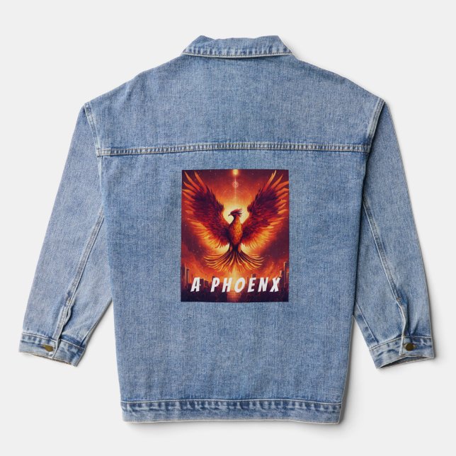 Phoenix Denim Jean Jacket (Back)