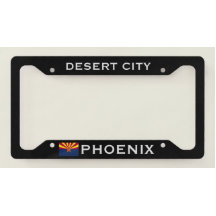 Phoenix Desert City Arizona Flag Black