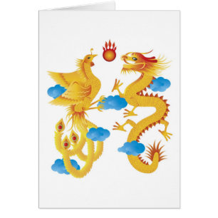 Phoenix Dragon Symbol Card