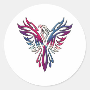 Phoenix F Classic Round Sticker