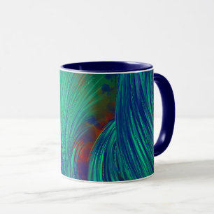 Phoenix Feathers Green Mug