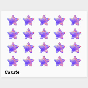 Phoenix Feathers - Paint Splatter   Star Sticker