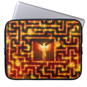 Phoenix Fiery Maze Laptop Sleeve