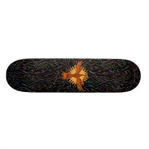 Phoenix fire bird cool skateboard design