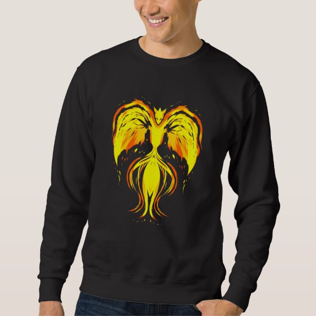 Phoenix Fire Bird Dragon Animal Sweatshirt (Front)