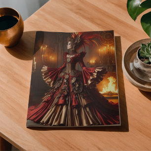 Phoenix Fire Queen Steampunk Victorian Industrial Tissue Paper