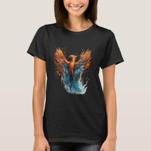 Phoenix Firebird Rejuvenation Mythical Bird Artwor T-Shirt
