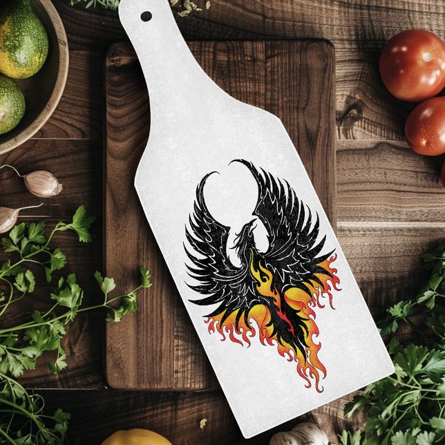 Phoenix Firebird Tribal Flames Cutting Board (Creator Uploaded)