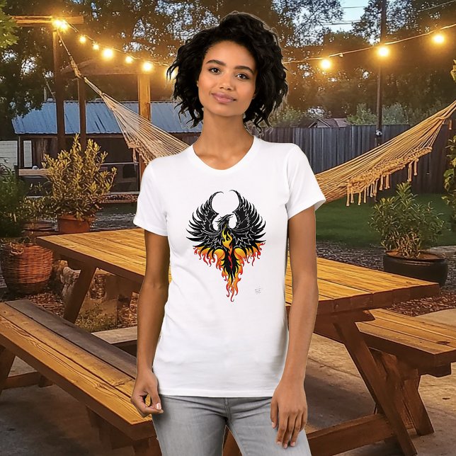Phoenix Firebird Tribal Flames T-Shirt (Creator Uploaded)