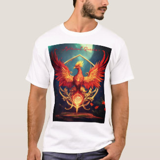 Phoenix Flower Sigil - Fantasy D&D Cinematic Art P T-Shirt