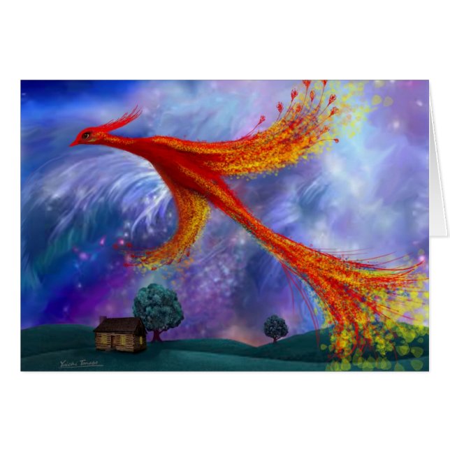 Phoenix Flying at Night (Front Horizontal)