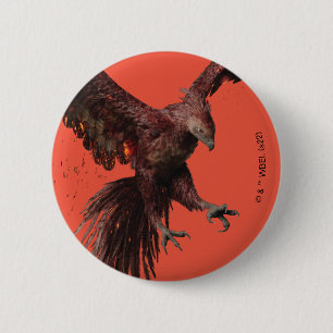 Phoenix Flying Graphic 6 Cm Round Badge