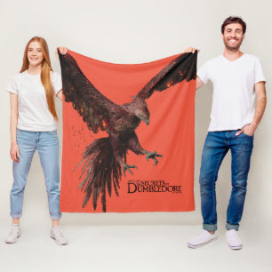 Phoenix Flying Graphic Fleece Blanket