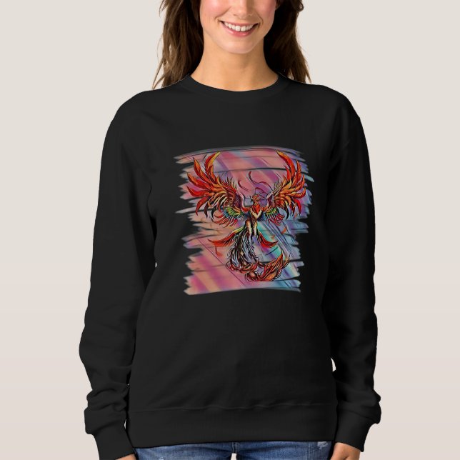 Phoenix From The Ashes Fire Mythical Bird Phoenix  Sweatshirt (Front)