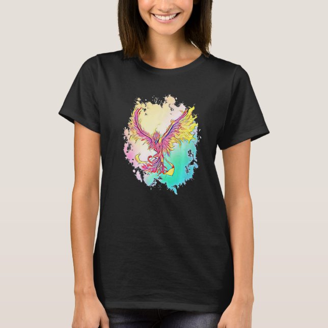 Phoenix From The Ashes Mythical Fire Bird Phoenix  T-Shirt (Front)