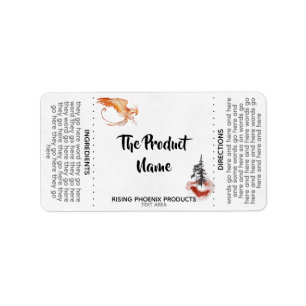 *~*  Phoenix Hair Body Cream Face Bath Soap Label