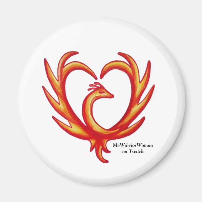 Phoenix Heart, MeWarriorWoman on Twitch  Magnet (Front)