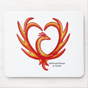 Phoenix Heart, MeWarriorWoman on Twitch  Mouse Pad