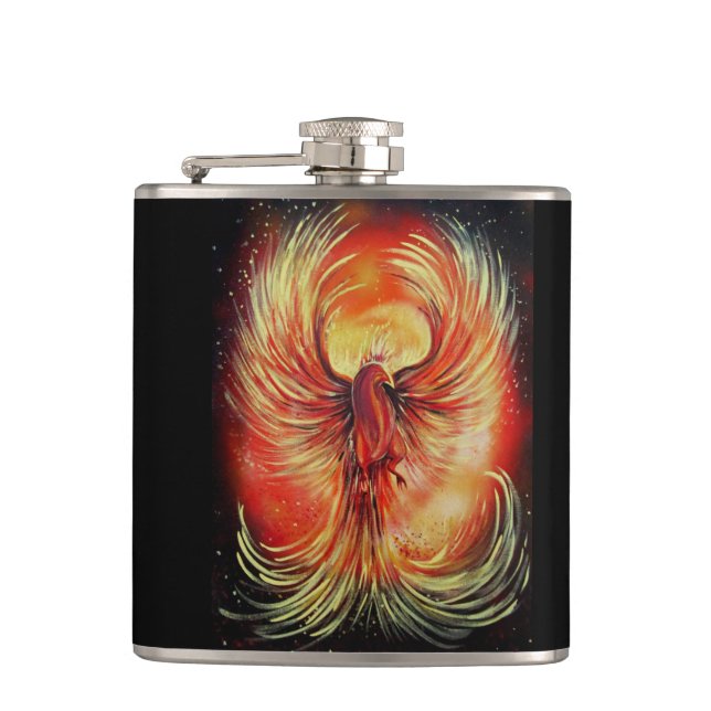 Phoenix Hip Flask (Front)