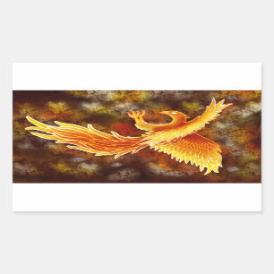 Phoenix in Flight Rectangular Sticker