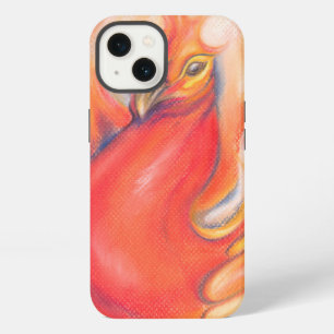 Phoenix in the Flames Pastel Art iPhone Case