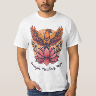 Phoenix Lotus Symbol – Strength, Healing, Hope  T-Shirt