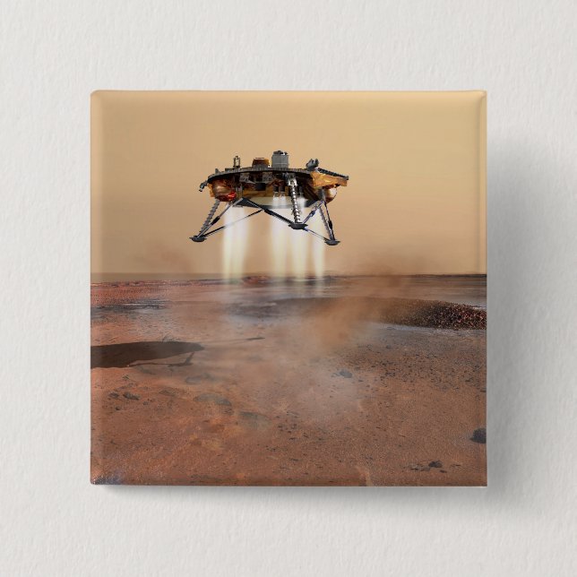 Phoenix Mars Lander 15 Cm Square Badge (Front)