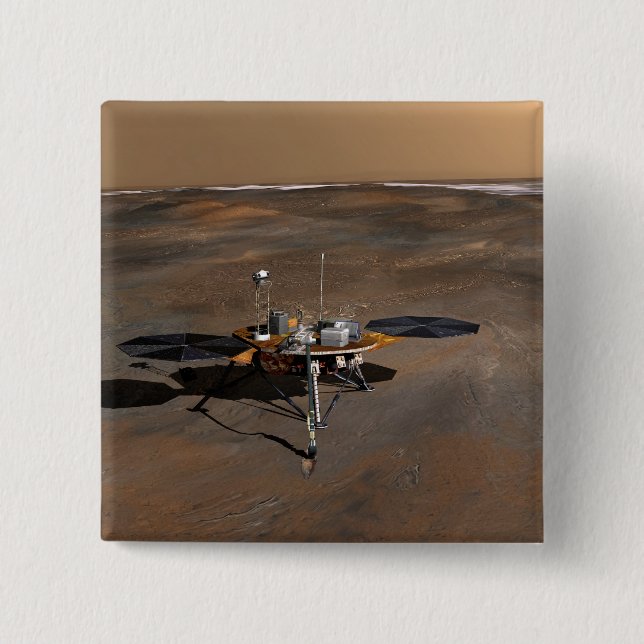 Phoenix Mars Lander 3 15 Cm Square Badge (Front)