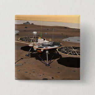 Phoenix Mars Lander 5 15 Cm Square Badge