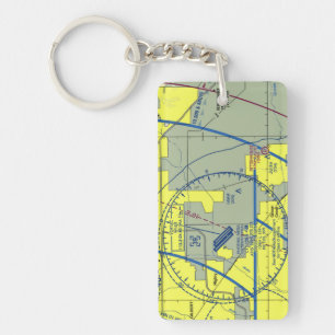 Phoenix-Mesa Gateway Airport chart / taxi diagram Key Ring