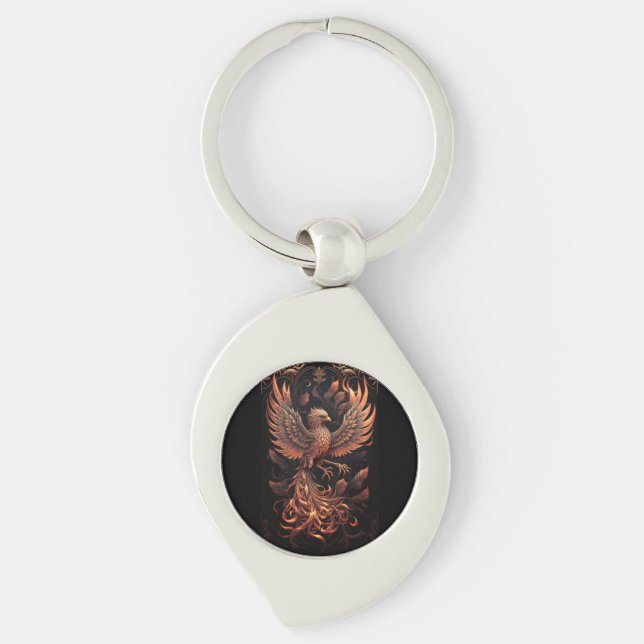 phoenix Metal Key Ring (Front)