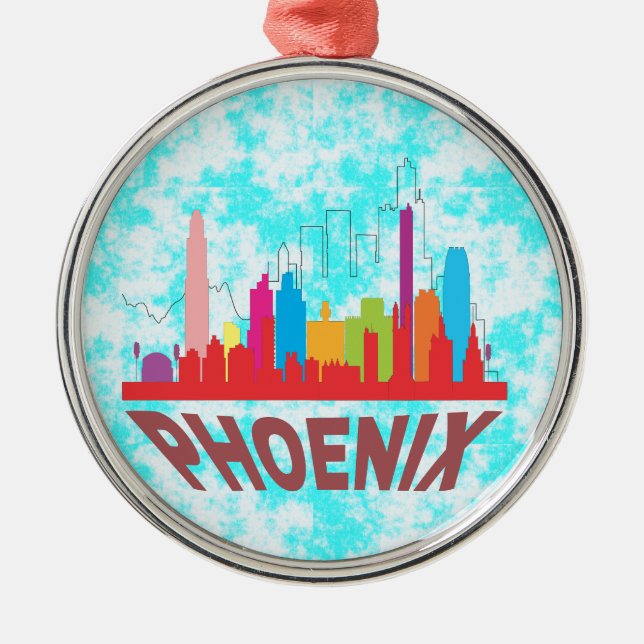 Phoenix Metal Tree Decoration (Front)