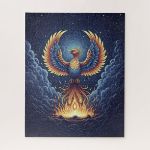 Phoenix: mystical world, symbol of good fortune jigsaw puzzle