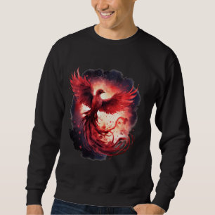 Phoenix Mythical Bird Fire Phoenix Bird Rejuvenati Sweatshirt