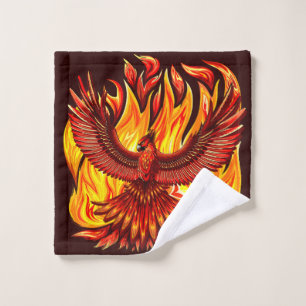 Phoenix mythological immortal Creature Bath Towel Set