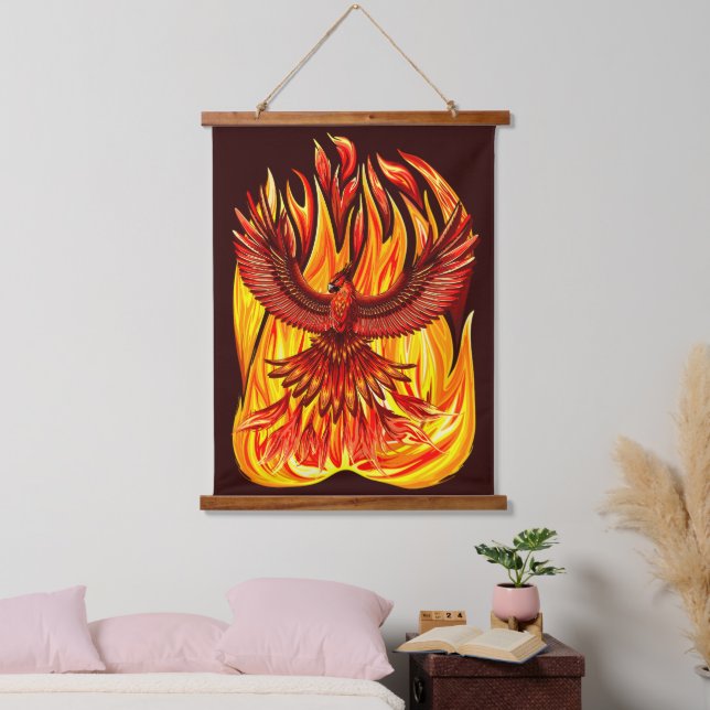 Phoenix mythological immortal Creature Hanging Tapestry (Bedroom)