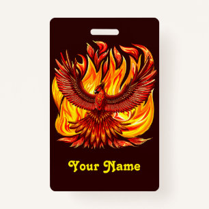 Phoenix mythological immortal Creature ID Badge