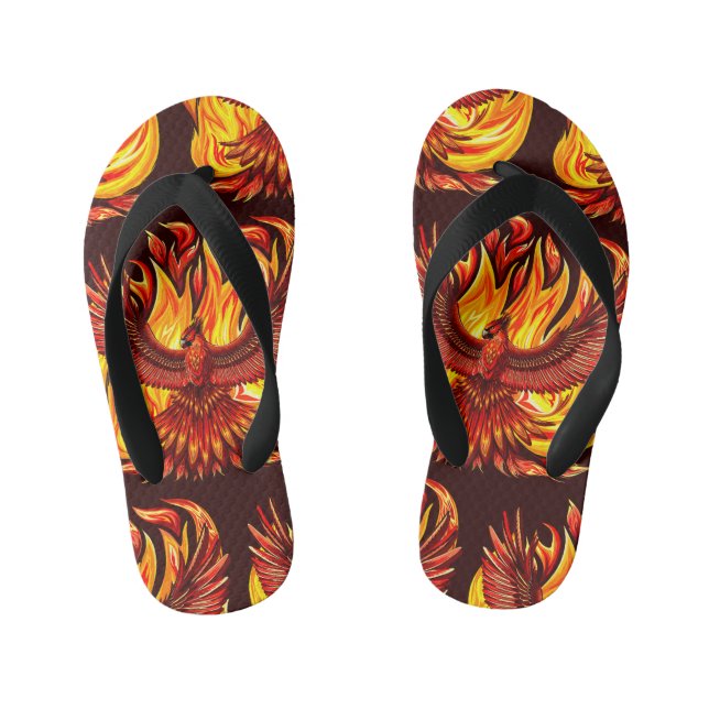Phoenix mythological immortal Creature Kid's Thongs (Footbed)