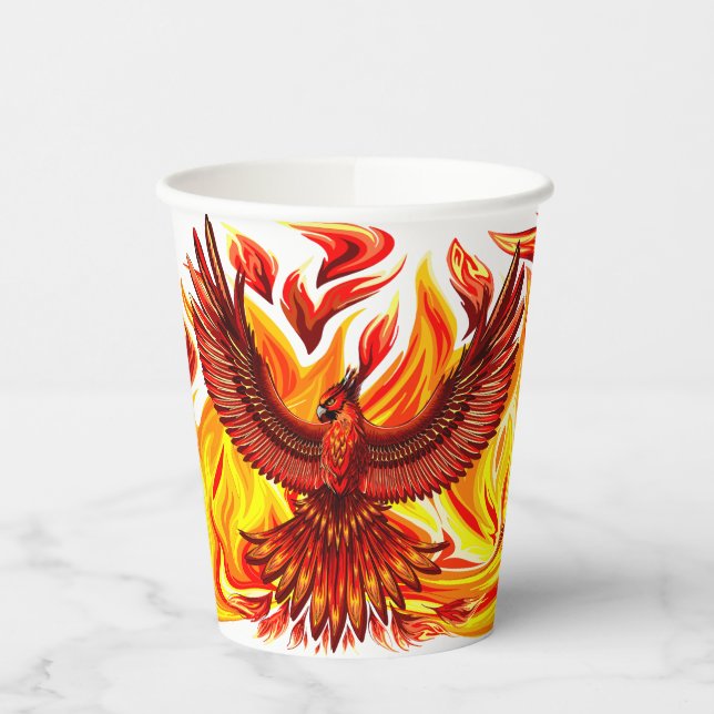 Phoenix mythological immortal Creature Paper Cups (Left)