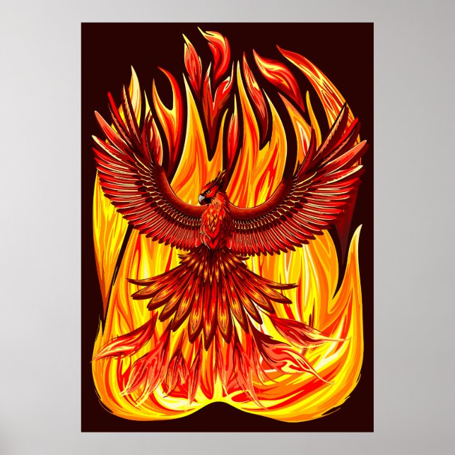 Phoenix mythological immortal Creature Poster (Front)