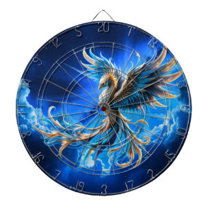 Phoenix of the Sapphire Dawn Dartboard