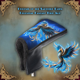 Phoenix of the Sapphire Dawn Golf Head Cover