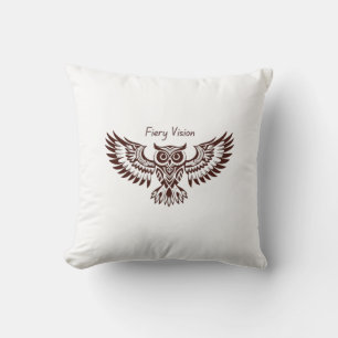 Phoenix Owl – Fiery Vision Cushion