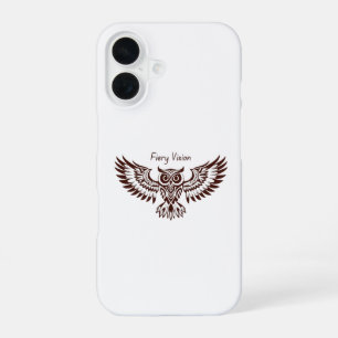 Phoenix Owl – Fiery Vision iPhone 16 Case