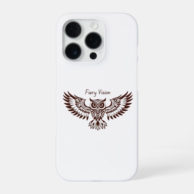 Phoenix Owl – Fiery Vision iPhone Case (Back)